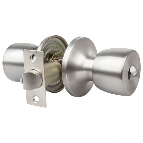 Pomo entrada tubular 65mm.niq.mat.