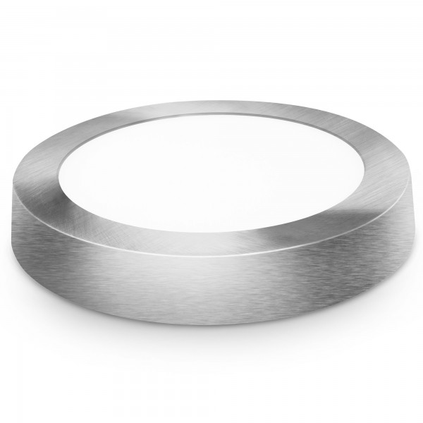 Downlight led superf.redon.plata 18w.cal