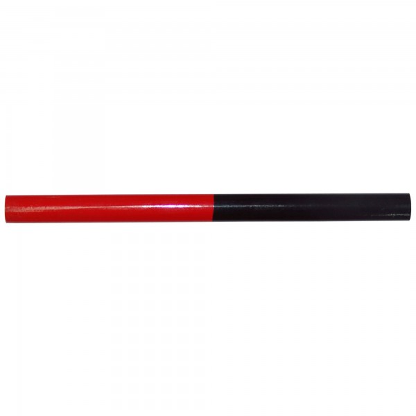 Lapiz carpintero bicolor azul/rojo 18cm.