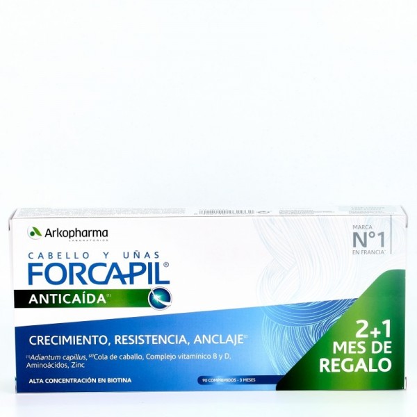 Arkopharma Forcapil Anticaída Cabello y Uñas 90 Comprimidos
