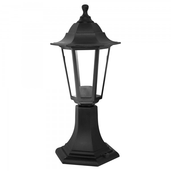 Aplique negro exter.sobre muro ip44.e-27