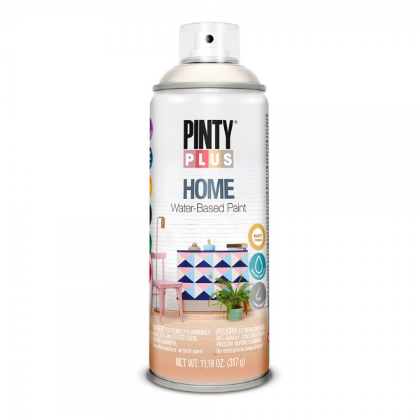 Pintura acrílica spray home water-based 520 cc white linen hm113 (pack 2 unidades)