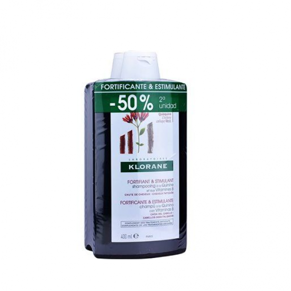 Klorane Champú Quinina 2x400 ml Promo