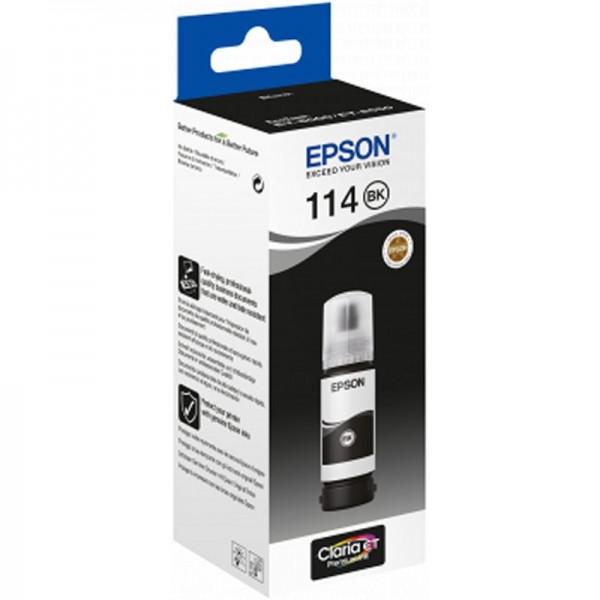 Epson botella tinta ecotank 114 negro