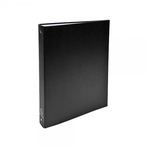 Carpeta de 4 anillas 30 mm redondas dina4 forrada negra (pack 2 unidades)