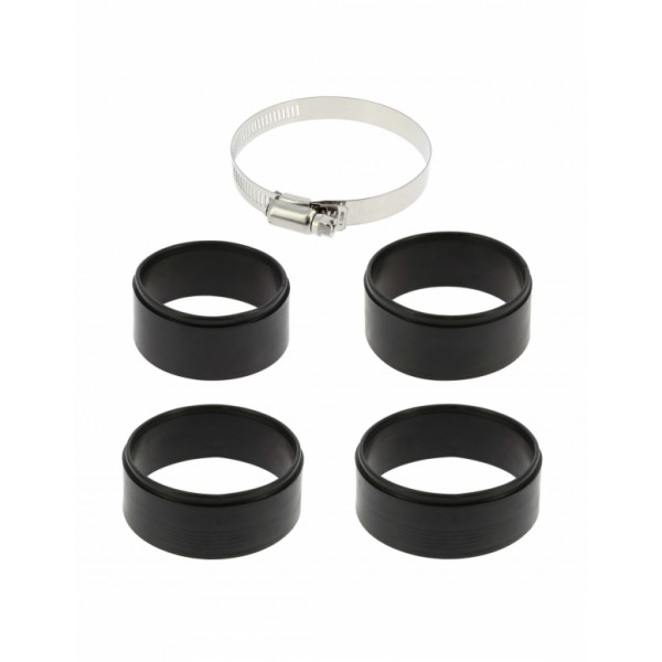 Filtro de Aire Cerrado Universal para Coche Incluye 4 Adaptadores 60mm 65mm 70mm 77mm Color Rojo