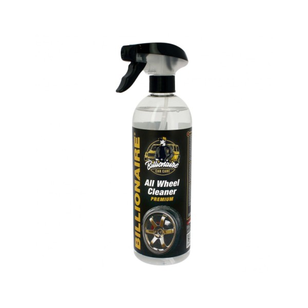 Billionaire All Wheel Cleaner Premium Spray Limpia Llantas Férrico para Coche y Moto Disuelve Toda la Suciedad 750ml