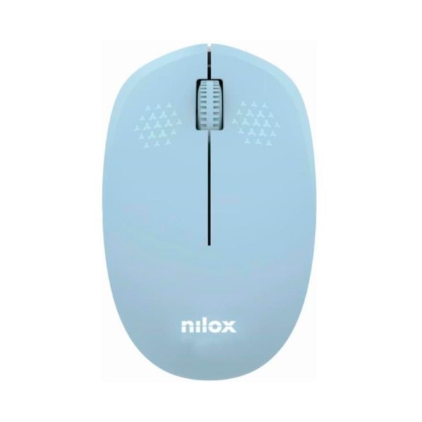 Nilox ratón wireless, 1000 dpi, 3 botones, azul