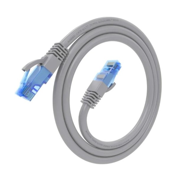 Aisens cable rj45 cat.6 utp awg26 cca gris 0.5m