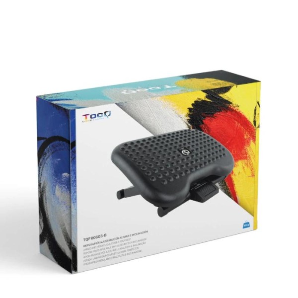 Tooq reposapiés ajustable confort negro