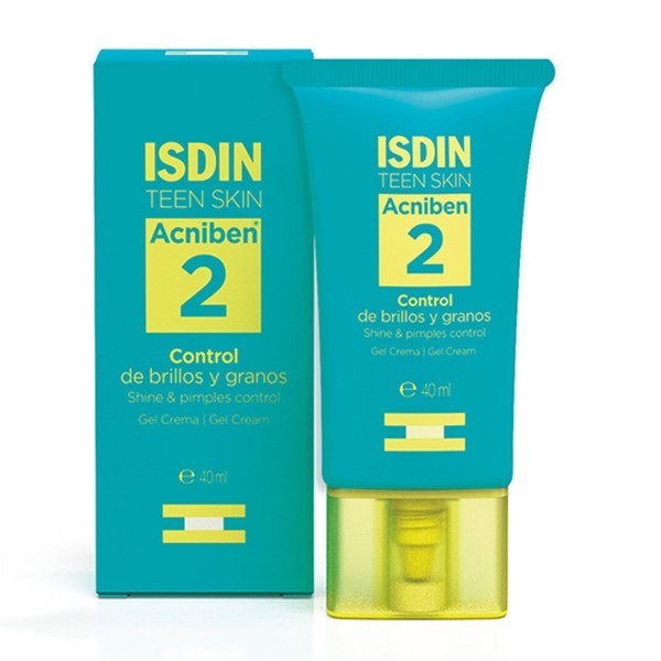Isdin Oily Skin Acniben 2 Gel Crema Control de Brillos y Granos 40 ml