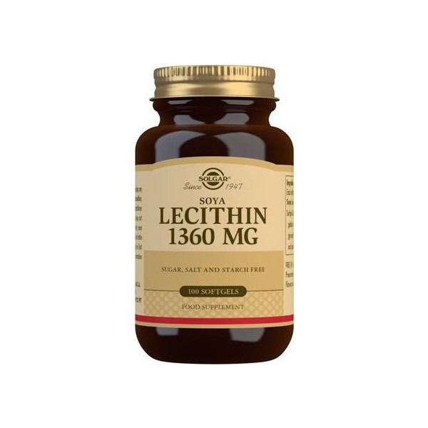 Solgar Lecitina Soja 1360 Mg 100 Perlas