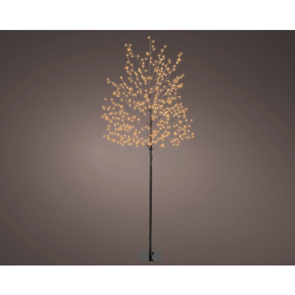 árbol iluminado 480 leds, luz cálida, exterior, 1,5 m
