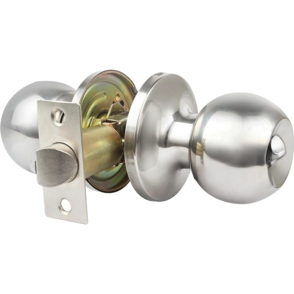 Pomo baño redondo 65mm.niq.mat.