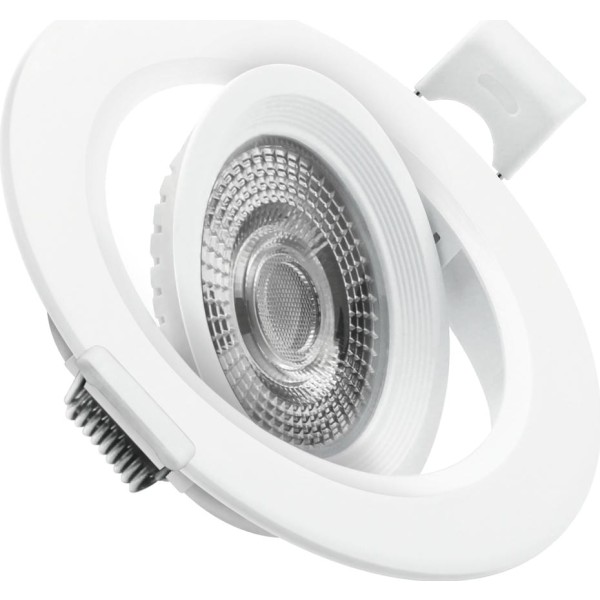 Aro led ip20 red.plano blanco 5w.f.3u.