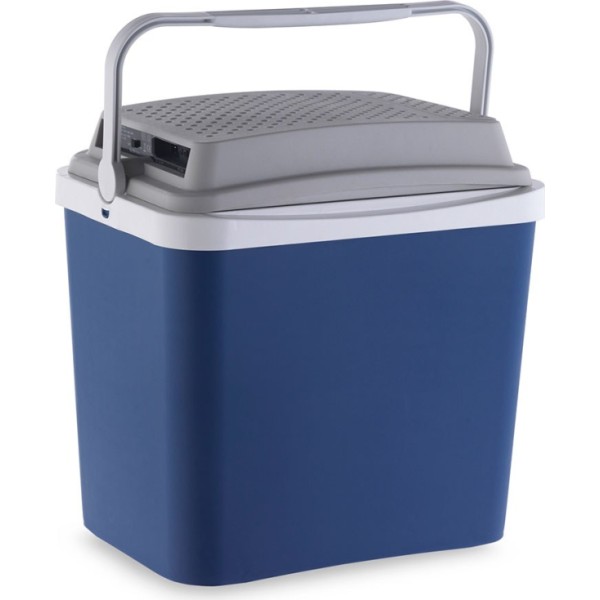 Nevera de camping termoeléctrica 12 v, 24 l, color azul, 40 x 39,5 x 41 cm