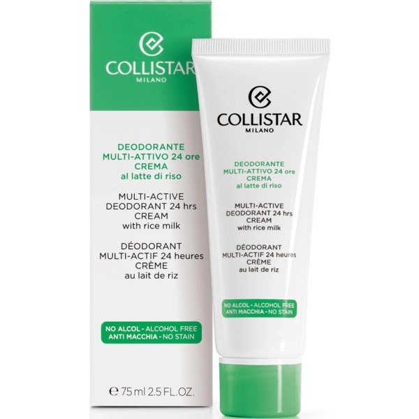 Collistar multi-active desodorante crema sin alcohol rice milk 75ml