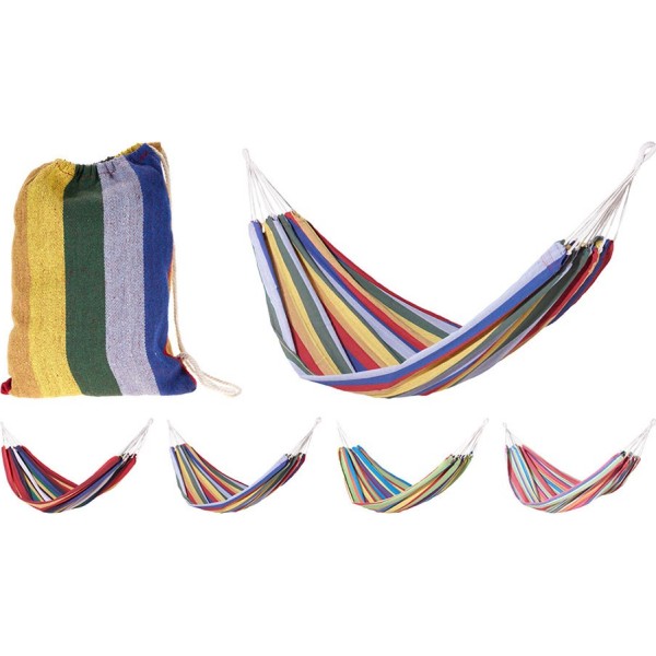 Hamaca de polialgodón, colores surtidos, 200 x 100 cm