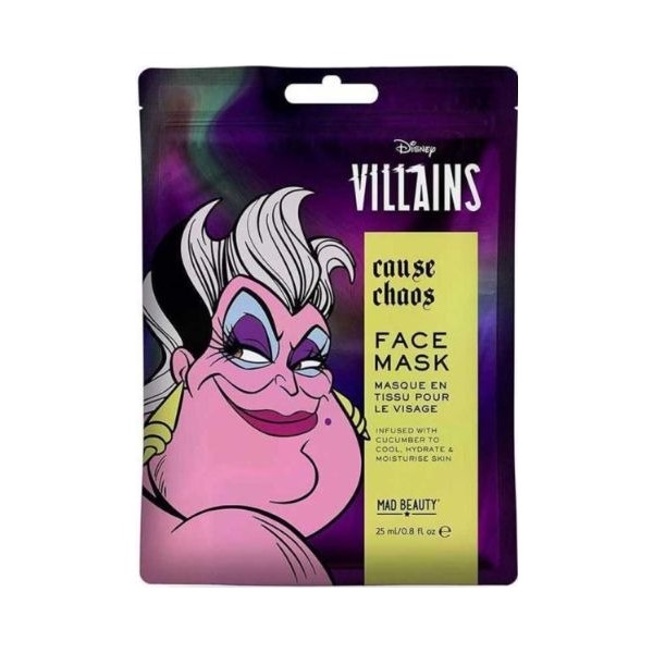 Disney villains cause chaos mascarilla facial 1un